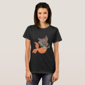 Zeemeermin Met Vis T-shirt (Voorkant volledig)