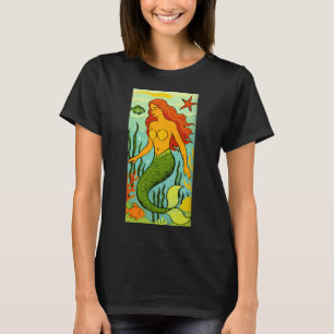 Zeemeermin met Vis T-shirt