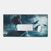 Zeemeermin met walvissen bureaumat (Keyboard & Muis)