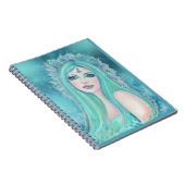 Zeemeermin met zee kunst van Renee Lavoie Notitieboek (Rechterzijde)