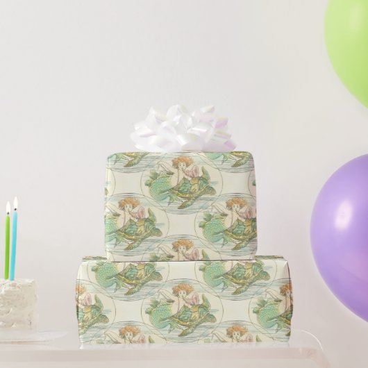  zeemeermin met Zee schildpad Cadeaupapier (Feestgeschenken)