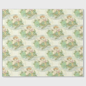  zeemeermin met Zee schildpad Cadeaupapier (Vlak)