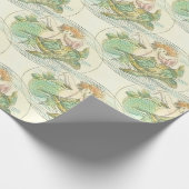  zeemeermin met Zee schildpad Cadeaupapier (Hoek)