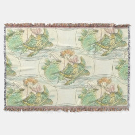  zeemeermin met Zee schildpad Deken