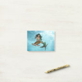 Zeemeermin met Zee schildpad Post-it® Notes (Op bureau)