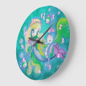 Zeemeermin met Zeeen paarden en vis Grote Klok (Hoek)