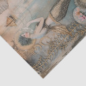  zeemeermin met zeeschelpen Decoupage Tissuepapier (Detail)
