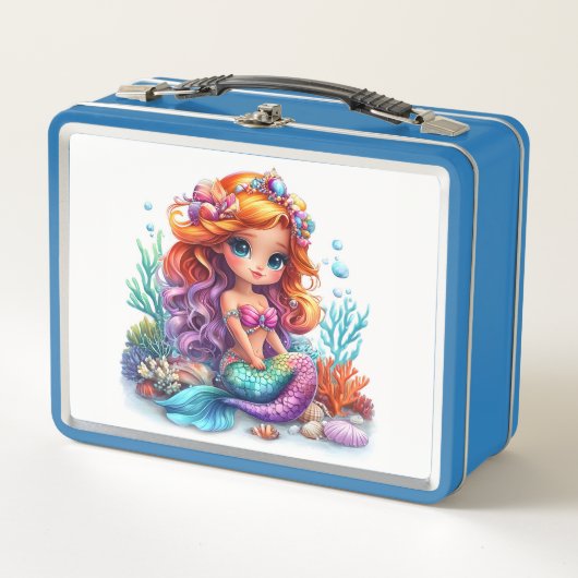 Zeemeermin Metal Lunchbox (Voorkant)