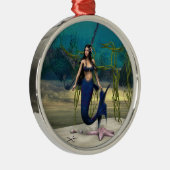 Zeemeermin Metalen Ornament (Rechts)