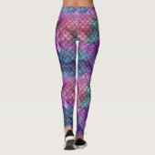 Zeemeermin metallic waterverf outfit leggings (Achterkant)