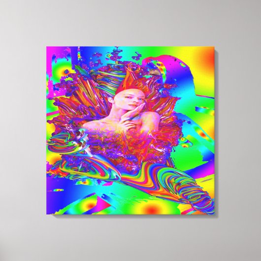 Zeemeermin metamorfose canvas afdruk (Voorkant)