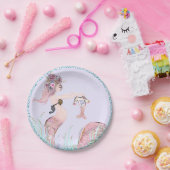 Zeemeermin Moeder Baby shower Papier Borden Papieren Bordje (Feest)