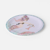 Zeemeermin Moeder Baby shower Papier Borden Papieren Bordje (Gekanteld)