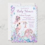 Zeemeermin Moeder Baby Shower Uitnodigingen (Voorkant)