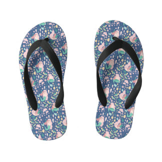 Zeemeermin Moeder Dochter Bonding Ocean Dark Versi Kinder Teenslippers