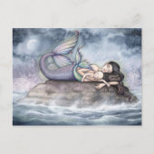 Zeemeermin Moeder en Baby Briefkaart (Voorkant)