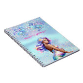 Zeemeermin Moeder Gepersonaliseerde Zwangerschap Notitieboek (Rechterzijde)