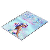 Zeemeermin Moeder Gepersonaliseerde Zwangerschap Notitieboek (Linkerzijde)