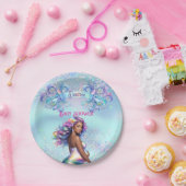 Zeemeermin Moeder Zwangerschap Baby shower Papieren Bordje (Feest)