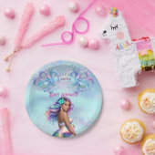 Zeemeermin Moeder Zwangerschap Baby shower Papieren Bordje (Feest)