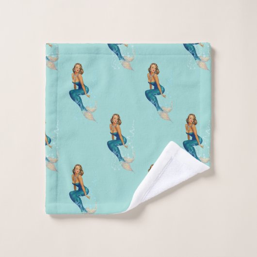  Zeemeermin Monogram Kies Handdoek Kleur (Wasdoekje)