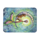 Zeemeermin Moon Premium Vinyl Magneet (Horizontaal)