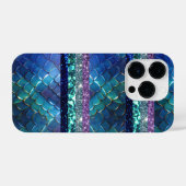 Zeemeermin Motief Glitter Gepersonaliseerd ontwerp iPhone Hoesje (Achterkant horizontaal)
