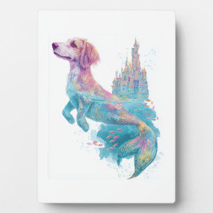 Zeemeermin Mutt � Onderwater Fantasie Hond Fotoplaat