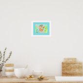 Zeemeermin Muur Kunst Print (Keuken)