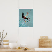 "Zeemeermin (na Erte)" Poster (Keuken)