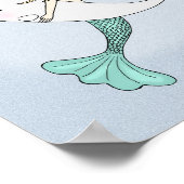 Zeemeermin Narwhal Poster Zoete Zeevaart Muur Deco (Hoek)