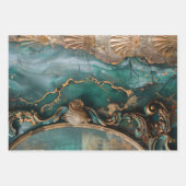 Zeemeermin Nautilus Zware Decoupage Triptiek Inpakpapier Vel (Voorkant 3)