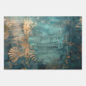 Zeemeermin Nautilus Zware Decoupage Triptiek Inpakpapier Vel (Voorkant 2)