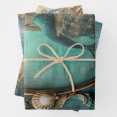 Zeemeermin Nautisch Zwaar Gewicht Decoupage Tripti Inpakpapier Vel (In situ)