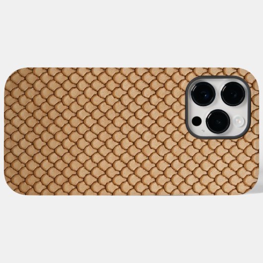 Zeemeermin Nep Leerprint Case-Mate iPhone Case (Achterkant (horizontaal))