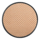 Zeemeermin Nep Leerprint Hockey Puck (Voorkant)