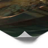 Zeemeermin nestend in een schipbreuk poster (Hoek)