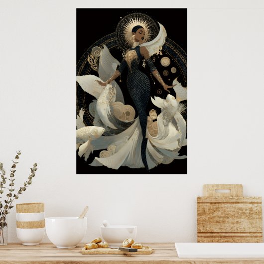 ZEEMEERMIN NOIRE' #3 POSTER (Keuken)