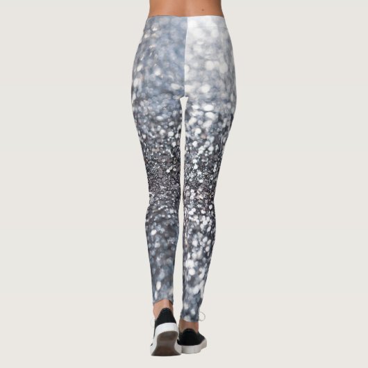 Zeemeermin Oceaan Glitter Glam #3 (Faux Glitter) # Leggings (Achterkant)