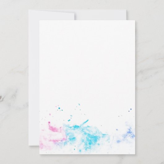 Zeemeermin Oceaankleurige Zee Meisjesachtige 1e Ve Kaart (Achterkant)