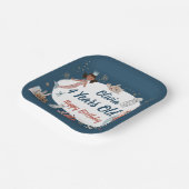 Zeemeermin Ocean Zee Beach Party Octopus Verjaarda Papieren Bordje (Gebogen)