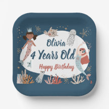 Zeemeermin Ocean Zee Beach Party Octopus Verjaarda