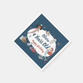 Zeemeermin Ocean Zee Beach Party Octopus Verjaarda Servet (Hoek)