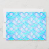 Zeemeermin of onder het Zee Aqua Blauwgroen verjaa Kaart (Achterkant)