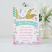 Zeemeermin of onder het Zee Verjaardag behuizing K Kaart (Staand voorkant)