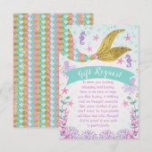 Zeemeermin of onder het Zee Verjaardag behuizing K Kaart (Voorkant / Achterkant)