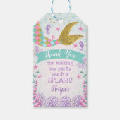 Zeemeermin of onder het Zee Verjaardag Label Cadeaulabel (Voorkant)