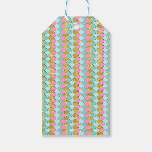 Zeemeermin of onder het Zee Verjaardag Label Cadeaulabel (Achterkant)