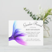 Zeemeermin Ombre | Blauw Roze Paarse Staartdouche Kaart (Staand voorkant)