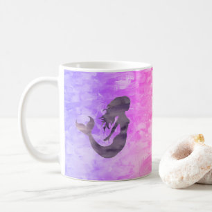 Zeemeermin Ombre Rainbow Painting Koffiemok